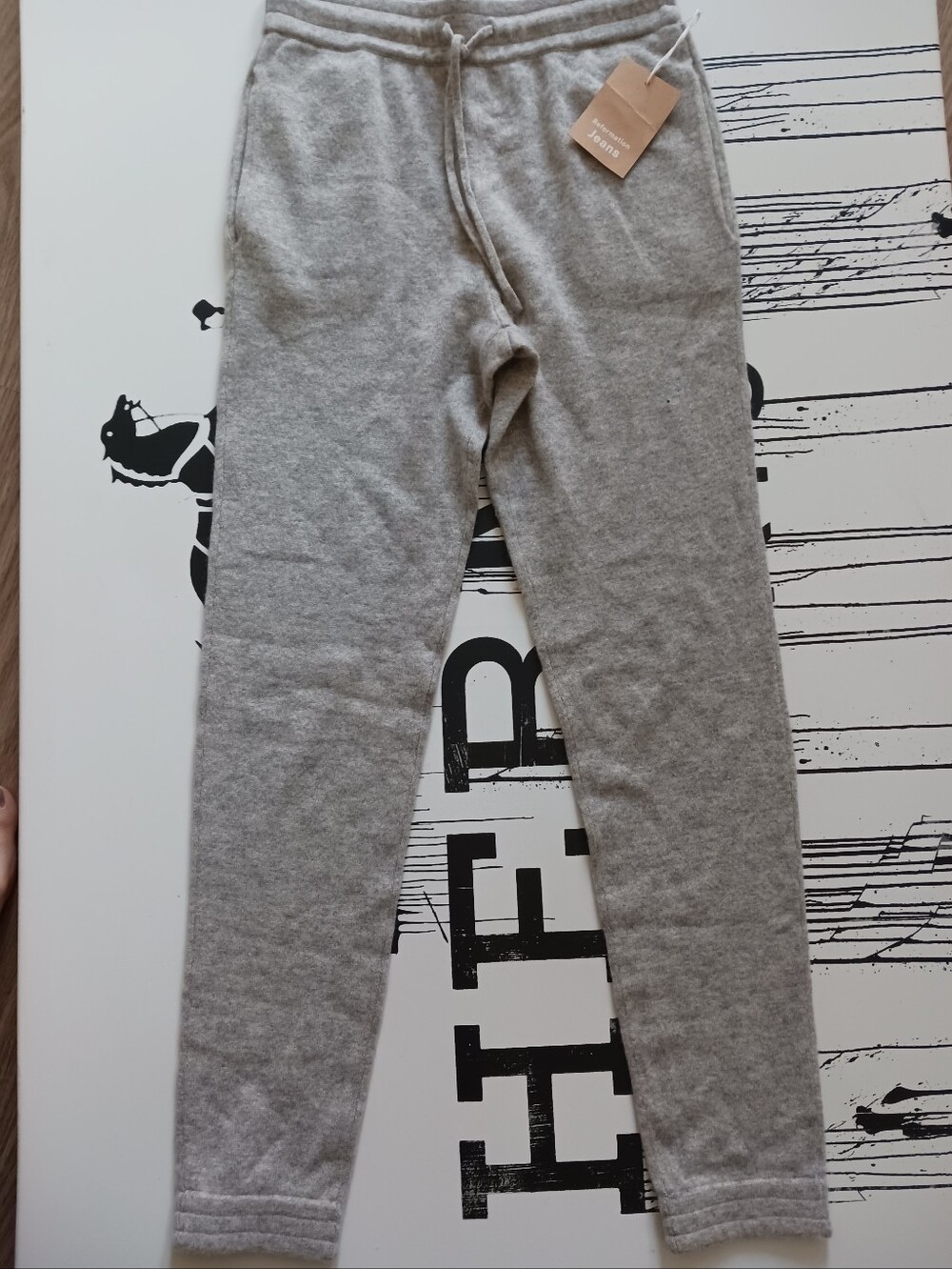 NWT Reformation Cashmere Grey Jogger Pants ,sweatpants Size XS
